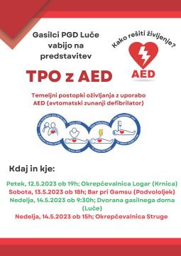 Vabilo - TPO z AED